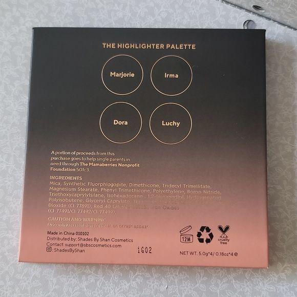 SHADES BY SHAN Highlighter Palette - Picture 6 of 7